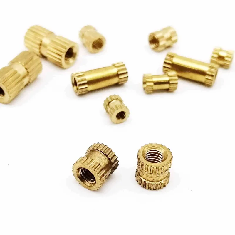 insert nut 400pcs Injection Molding Knurl Insert Nut Embedded Nutsert Assortment Kit Set 10 Mix Size M2 M3 Solid Brass Copper