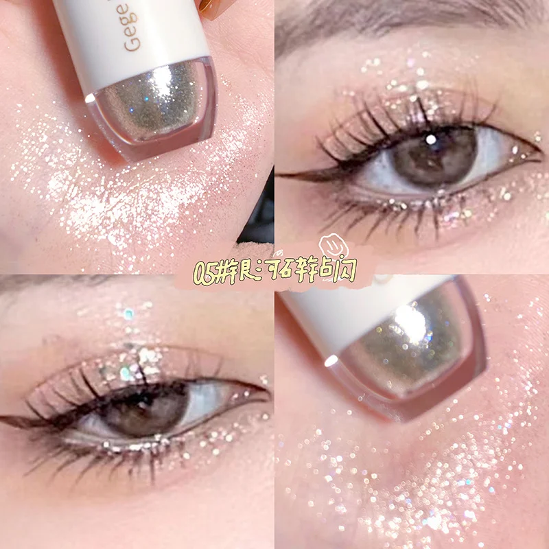 Liquid Eye Shadow Glitter Highlighter Waterproof Pearlescent Sequins Korean Cosmetic Makeup holographic glitter makeup glitter gel makeup glitter makeup