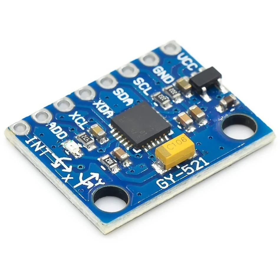 GY-521 MPU-6050 MPU6050 Modul 3-Achsen-Gyro-Sensoren + 3-Achsen-Beschleunigungsmessermodul – Detail 5