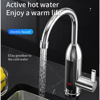 Chauffe-eau électrique 3000W, robinet de cuisine, eau chaude et froide, double usage, affichage LCD, chauffe-eau instantané, robinets d'eau 4
