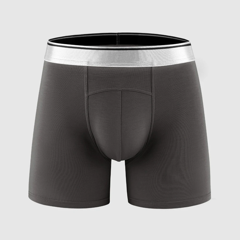 Super Soft Comfort Pouch Boxer Briefs Men Modal Long Legs Underwear