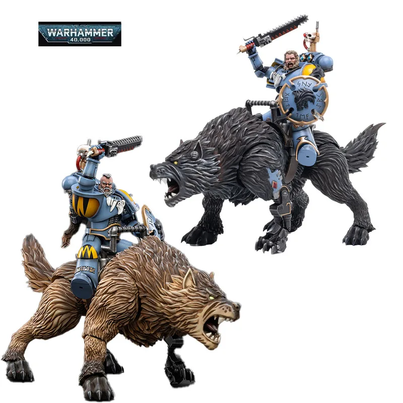 

Original JOYTOY 1/18 WARHAMMER 40,000 Space Wolves Thunderwolf Cavalry JT3105 Bjane JT3099 Frode PVC Action Model Toys In Stock