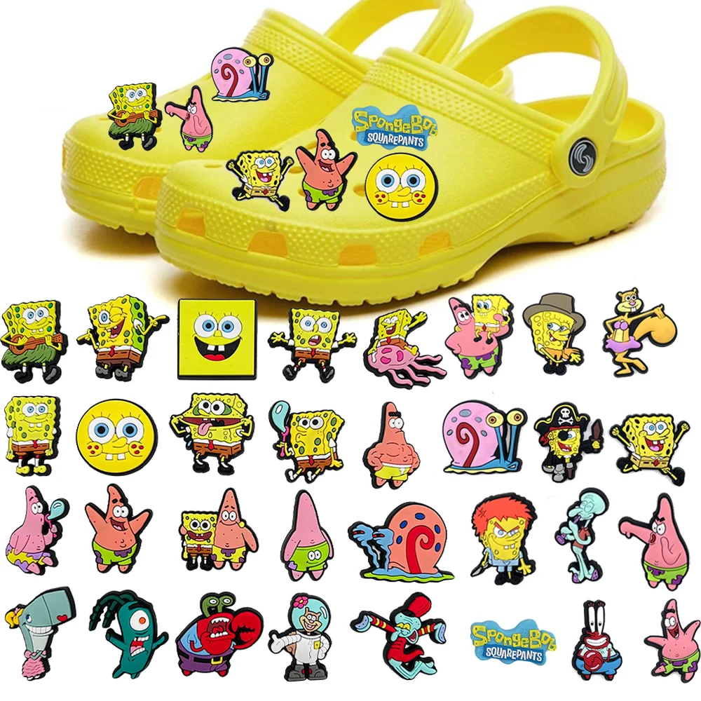 

Cute jibz 1pcs cartoon anime DIY croc shoe charms Funny Accessories buckle fit clogs sandals pins decorate kids boys gifts
