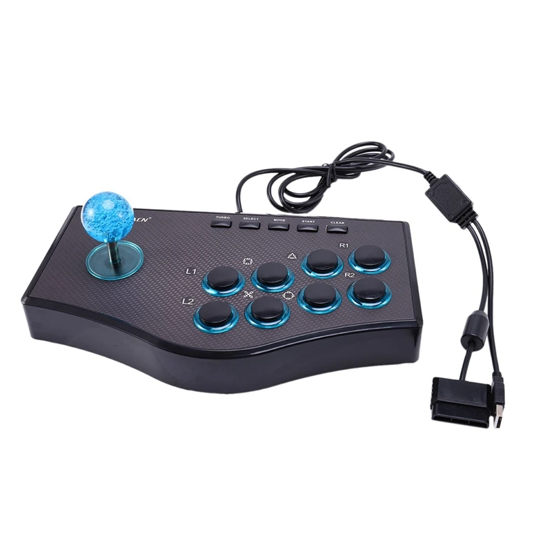 2x-arcade-game-rocker-controller-joystick-usb-per-ps2-ps3-pc-android-smart-tv-vibratore-integrato-joystick-a-otto-direzioni