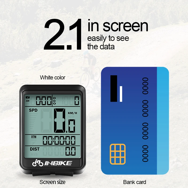 Contachilometri Tachimetro per Bici Bicicletta Impermeabile Conta KM Display LCD Contachilometri Tachimetro per Bici Bicicletta Impermeabile Conta KM Display LCD