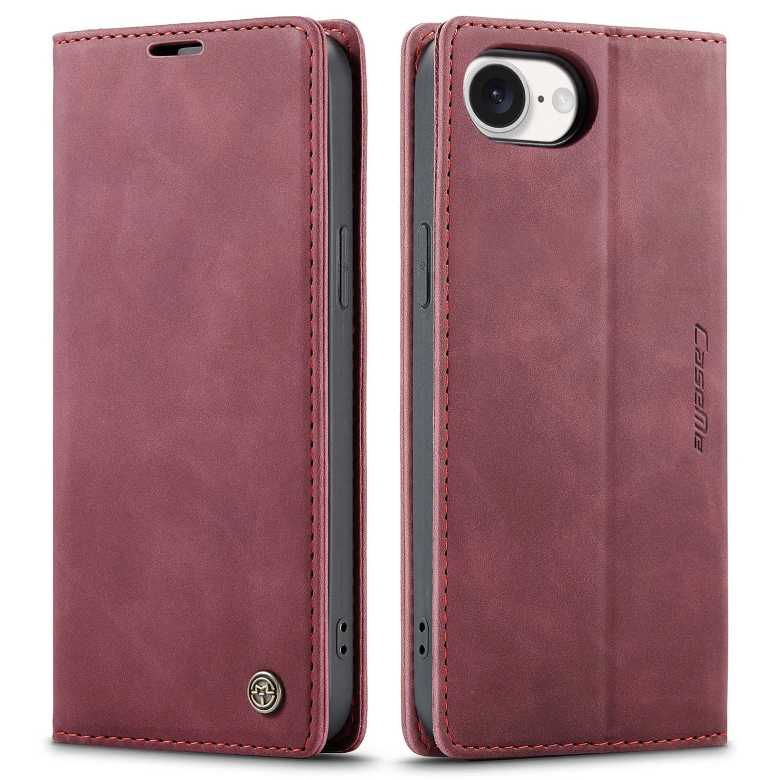 Leather Flip Wallet Case with Card Holder & Kickstand – Magnetic Folio Cover, Shockproof & Durable