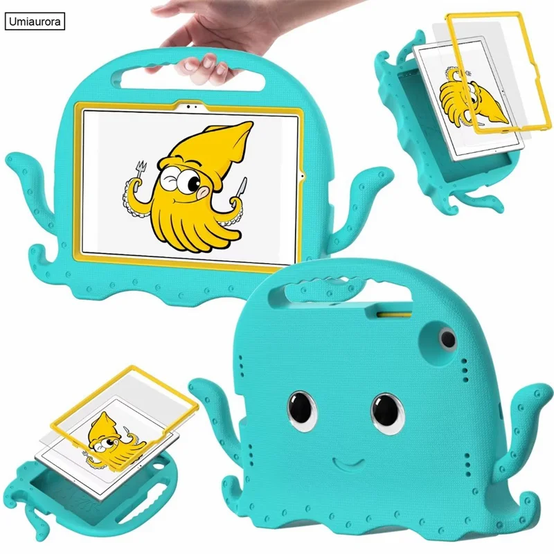 Capa Eva à Prova de Choque dos Desenhos Animados para Samsung Galaxy Tab a7 s6 Lite 10.4 Sm-t500 Sm-t220 a8 10.5 Sm-x200 X205 Kids Tablet Stand Case - Imagem 4