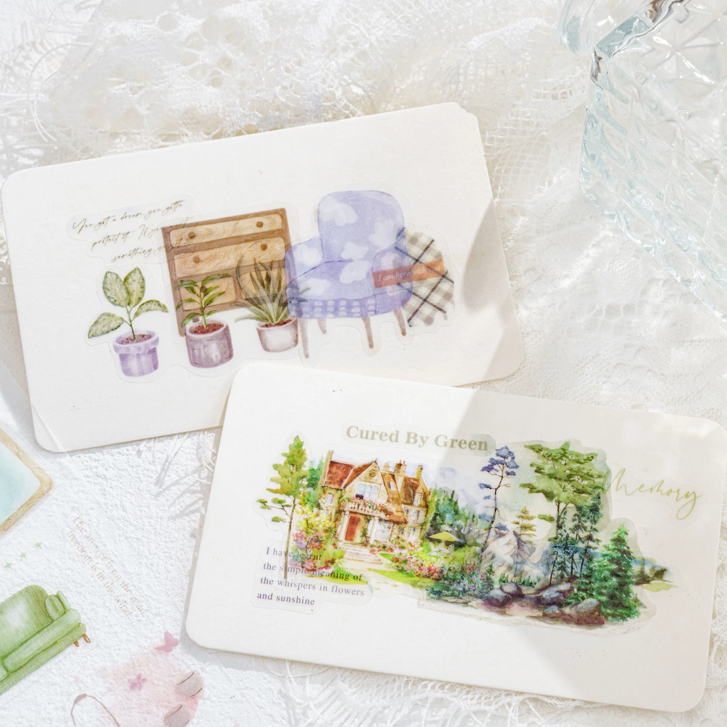 해피 타임 시리즈 레트로 귀여운 사랑스러운 장식 pet 테이프, 6PCs/로트