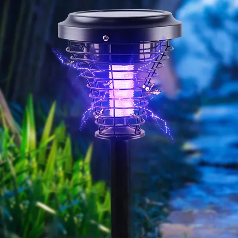 Solar-Powered Mosquito Killer with Dual-Light Modes & IP65 Waterproof LED for Camping and Gardens&zwnj; &zwnj;