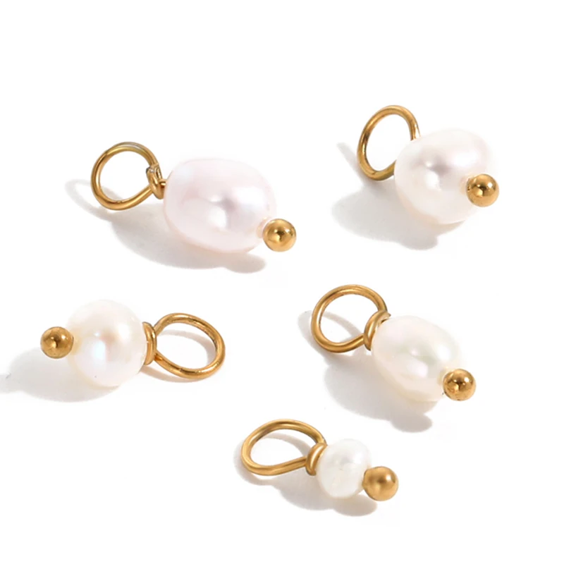 Diy Anhänger Charms für Schmuckherstellung Frauen Süßwasserperlen Anhänger Zubehör Perlenkette Schlüsselanhänger DIY Zubehör Beliebt