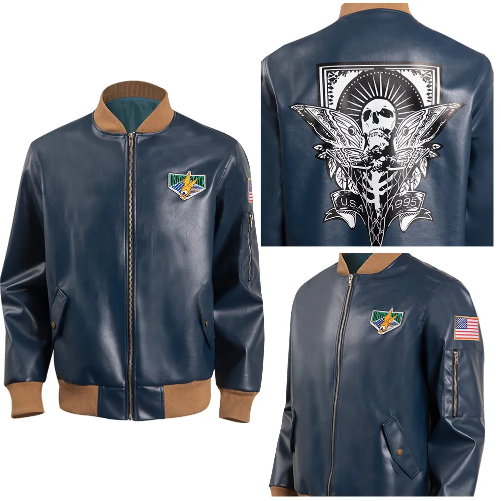 

Resident 4 Remake Leon S.Kennedy Cosplay Costume Men Jacket Coat Halloween Carnival Party Disguise Suit