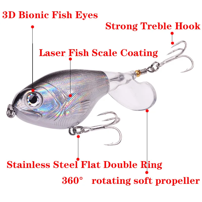 Whopper Plopper Topwater Lure  Whopper Plopper Fishing Lures - 1pcs Topwater  Fishing - Aliexpress