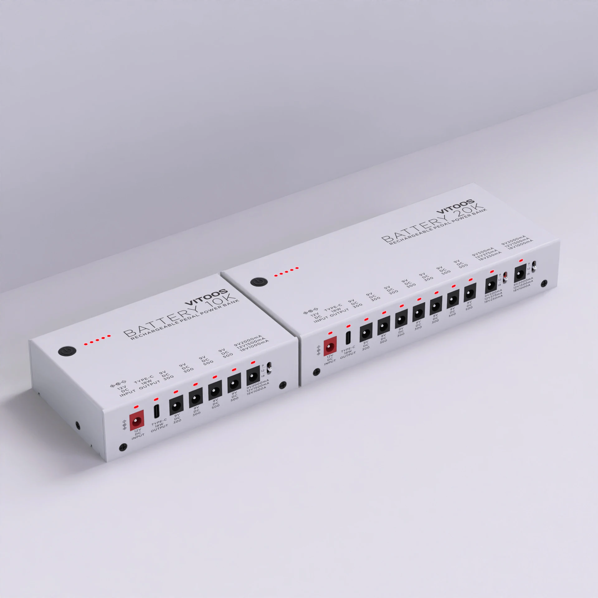 VITOOS BATTERY 20K Lithium battery effect pedal power supply