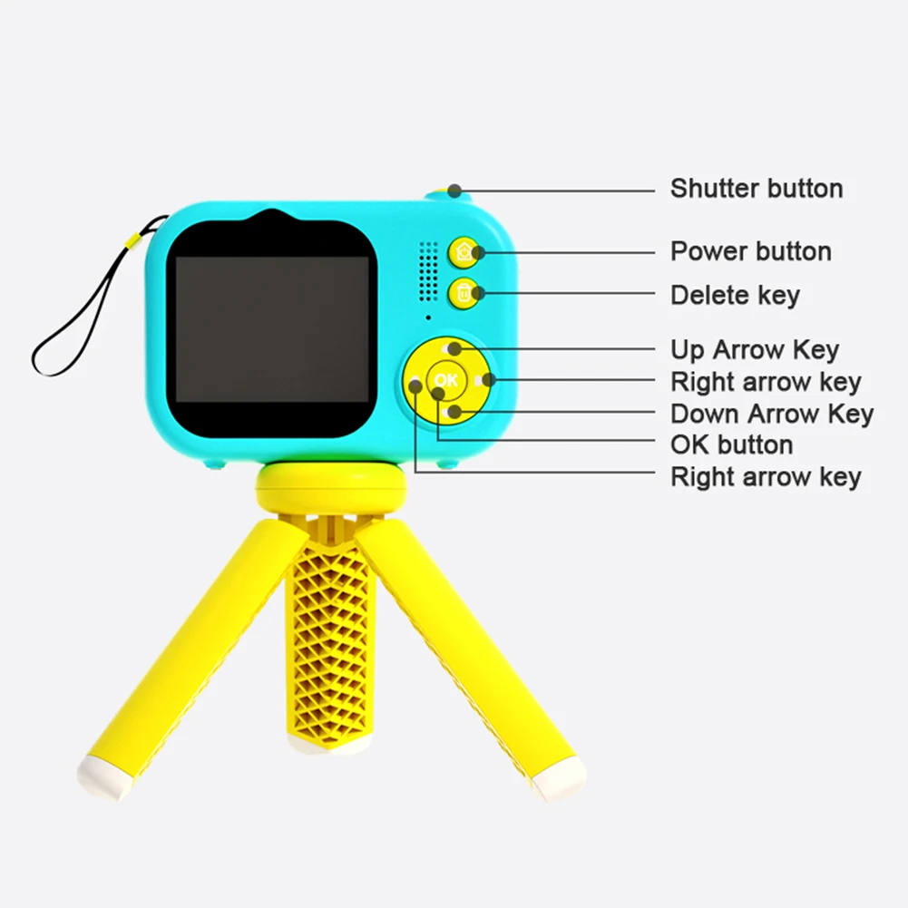 S11 Children's Camera 2.4-Inch Display 4800W High Definition Dual Camera Mini Cartoon Cute Children's Digital Camera