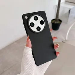 Lichee Pattern Matte Protective Back Cover - Full Cover Phone Shell for Find X8 Pro (Black)