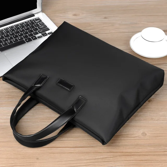 Multiple Pockets Handbag Portable Large Capacity Shoulder Bag Multi-Functional Business Briefcase for Business & Casual Use