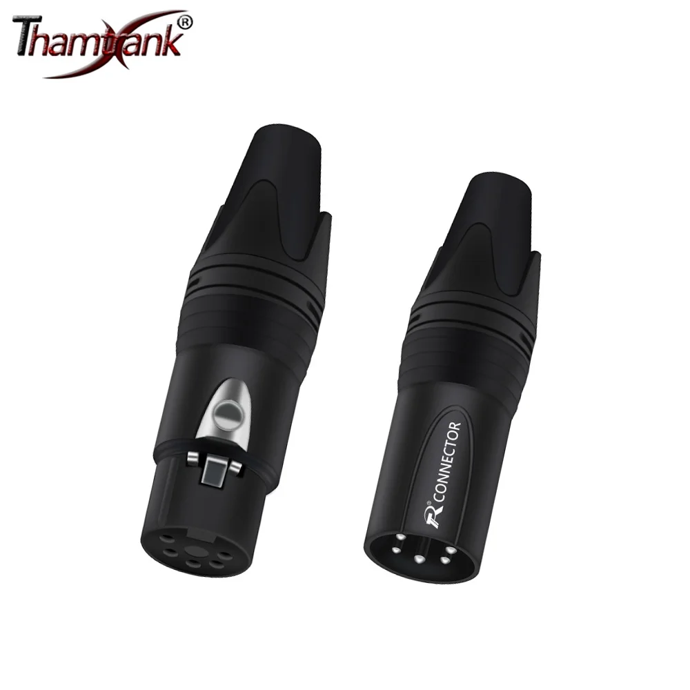 

50 шт. никелированный 5 контактов XLR штекер/гнездо разъем 5Pole XLR штекер разъем для микрофона микрофонный кабель терминал аудио разъем