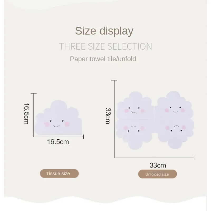Cute Cloud-shaped Paper Towels Color Napkins Printed Facial Tissue Shaped Party Paper Towels Towel Napkins for Decoupage paper napkins