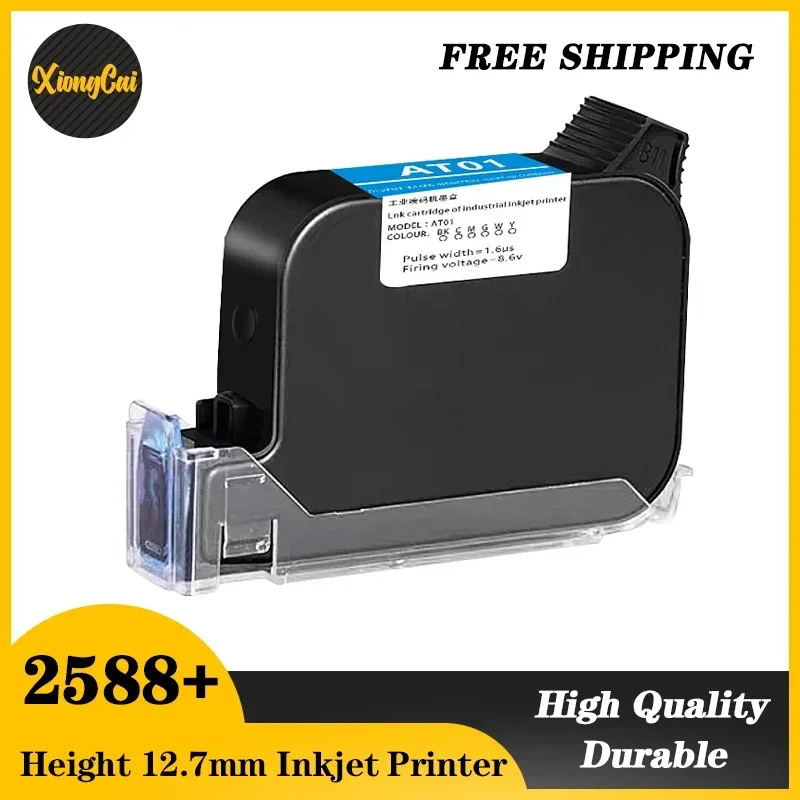 Impressora a Jato de Tinta Portátil Secagem Rápida Cartucho de Tinta Colorido Altura de Impressão Solvente Ecológico 12.7 mm 2588 Mais 2588 +