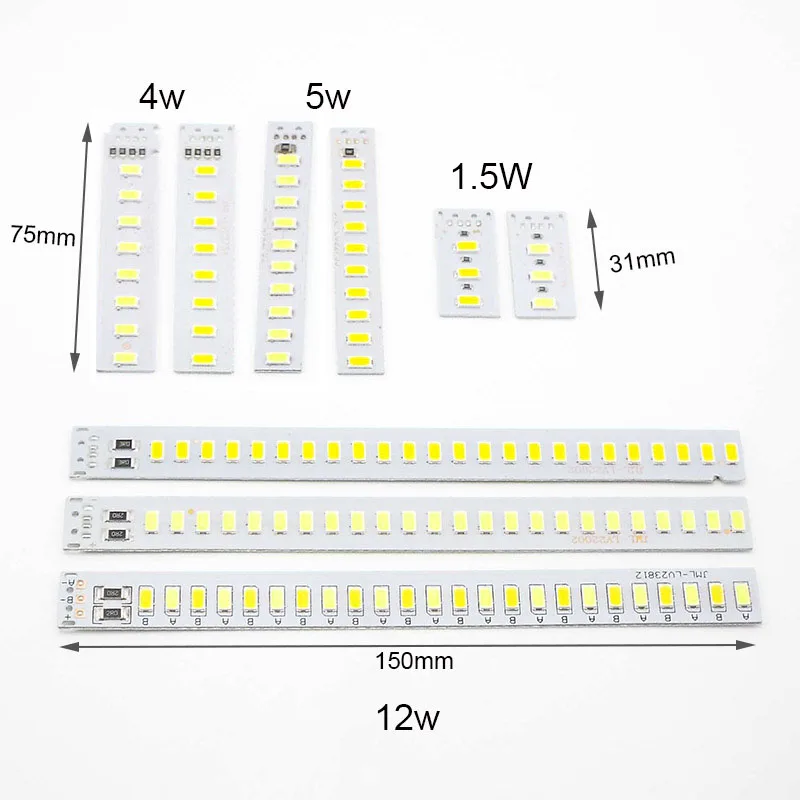 LED Lamp LED Chip LED Lamp Bulb LED Lamp Beads 4W 5W 12W replacement Source DC 5V usb Dimmable White Warm Bead Surface night lamp SMD 5730 DIY