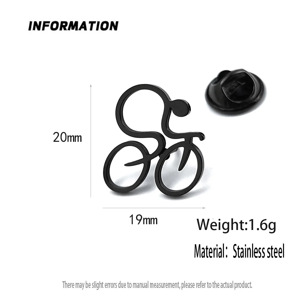 Bicycle Lapel Pin Brooch - Cubic Zirconia Cz Bike Jewelry For Women Girls Gift - View #4