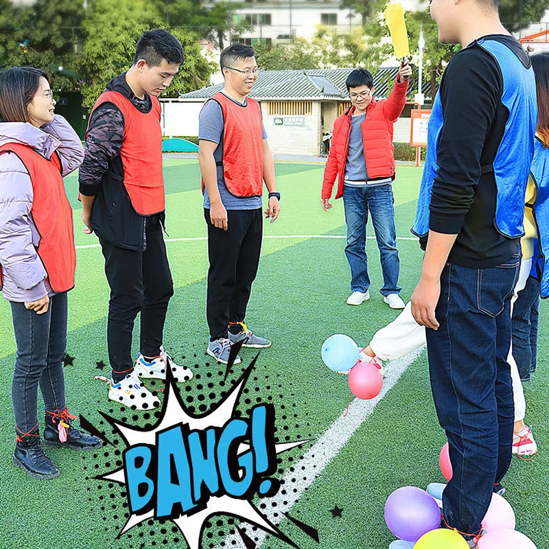 Summer Inflatable Toys Kids Adult Outdoor Team Building Step on The Balloon Games Creative Fun Party Children Interaction Sports 4