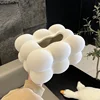 Creative Flocked Cloud Ceramic Tissue Box Desk Decoration White Cloud Shape Porcelain Tissue Box Bedside Table Paper Towel Case 3