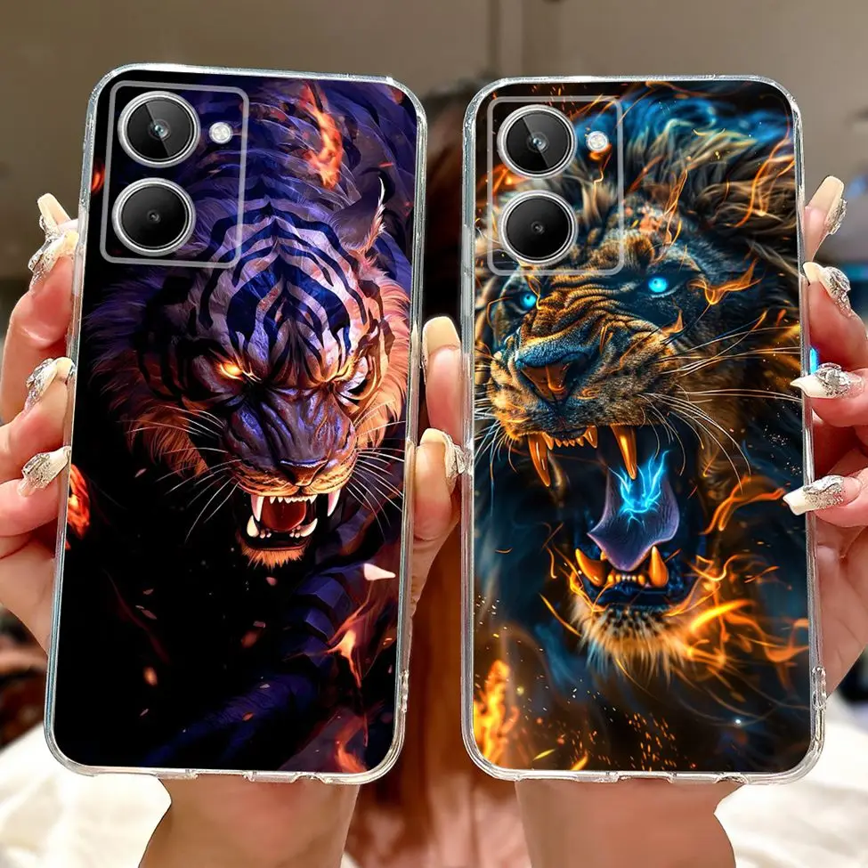 Clear Cute Cat and Floral Design Soft Back Cover - Stylish Protective Bumper Case