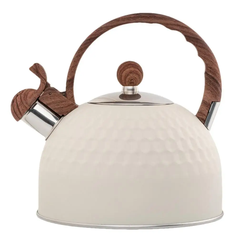 Whistling Teapot Stainless Steel White Hot Water Pot 2.5L Large Capacity  Household Instant Water Heater For Heating Water Milk - AliExpress