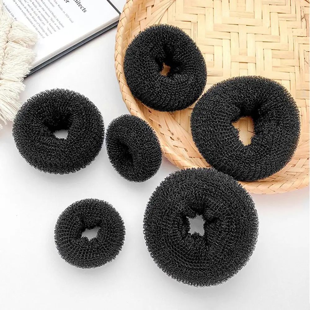 Easy Big Ring Donut Magic Foam Sponge Female Bird'S Nest Bun Maker Strumenti Per Acconciature Anello Per Capelli Da Donna Supporto Per Coda Di Cavallo