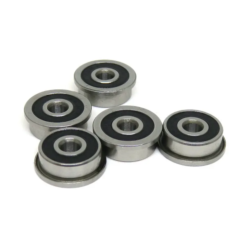 F623 F686 F688 F689 F695 F696 F698-2RS Bearing 10Pcs 5x13x4mm Flanged Miniature Deep Groove Ball Bearings for VORON 3D Printer ball bearings miniature bearings mini ball bearing