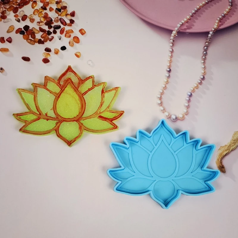 4pcs Epoxy Resin Mold Round Cup Mat Mug Pad Silicone Mould DIY Crafts Ornaments Home Decorations Casting Drop shipping