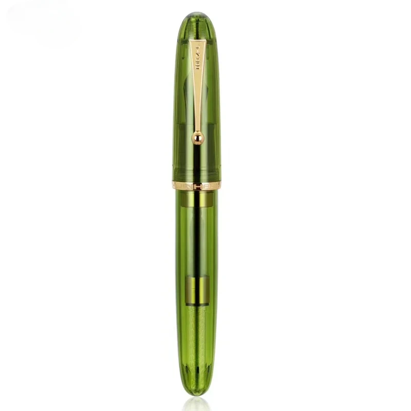 Elegant JINHAO Heartbeat Nib Fountain Pen with Resin Finish and Large Converter