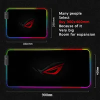 City Asus Rog Mouse Pad Rgb Backlit Mat Republic of Gamers Mouse Mat Pc Accessories Led Mouse Pads Gaming Play Mats Mesa Gamer - Image 4