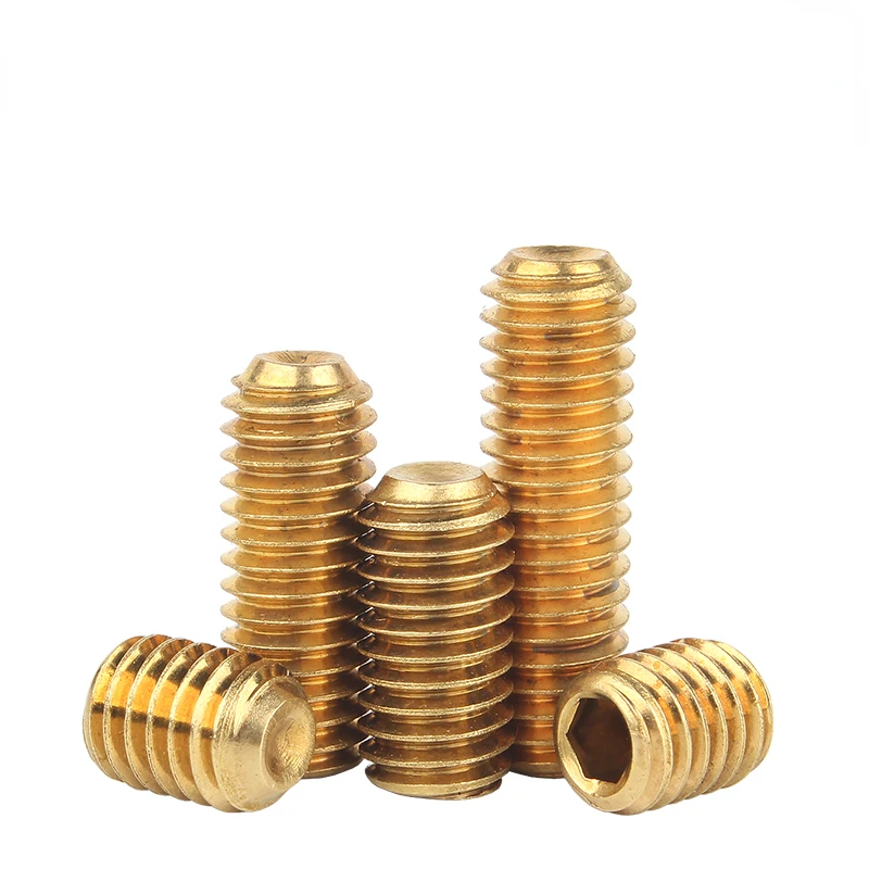 

Copper machine meter screw concave end tightening screw headless inner hexagon screw tightening screw M2M2.5M3M4-M10