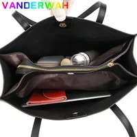 Sac à main Vintage en cuir Pu, fourre-tout de grande capacité, sacs à bandoulière à la mode, sacs à poignée supérieure de bonne qualité, sacs à main décontractés Design lettre 6