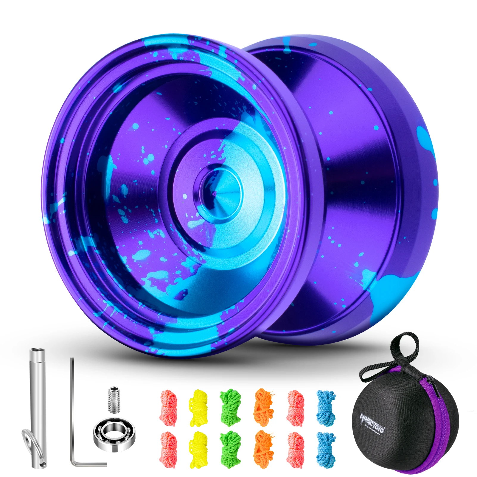 MAGICYOYO Professional Responsive Yoyo V8, Dual Purpose Yoyo for Kids Beginners, Replacement Uresponsive Bearing