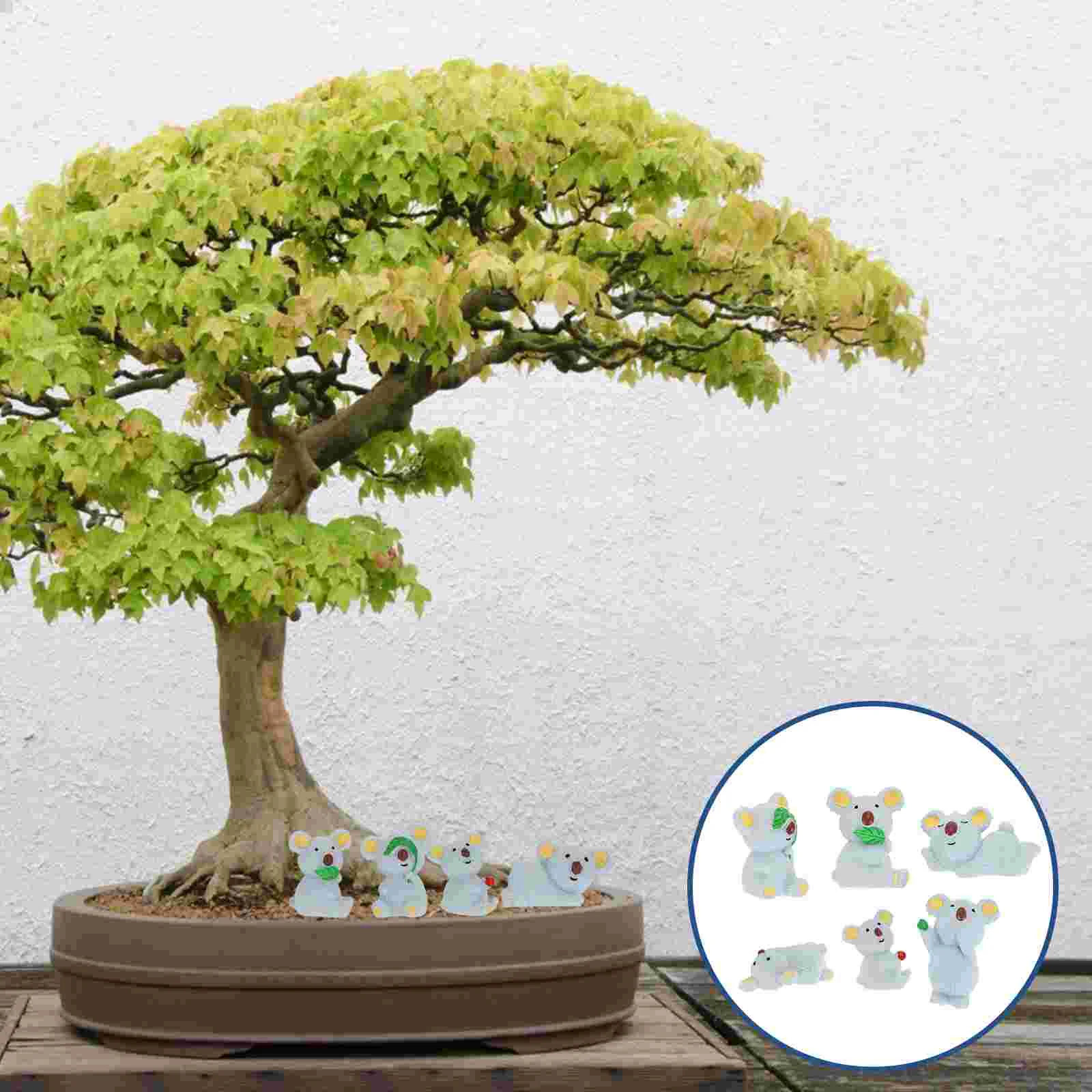 

Micro Landscape Small Miniature Figurine Animal Statue Flowerpot Decoration Microlandscape Animal Statue