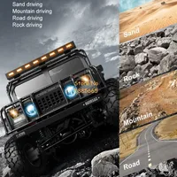 High Speed 4WD Crawler SUV Alloy Metal RC Truck 1:12 LED Lighting Waterproof Climbing Off Road Radio Remote Control Car Truck 2