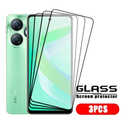 Premium Tempered Glass Screen Protector - 4 Pack, Full Cover, HD Clarity, 9H Hardness for Infinix Smart 8 (3 Front Glass)