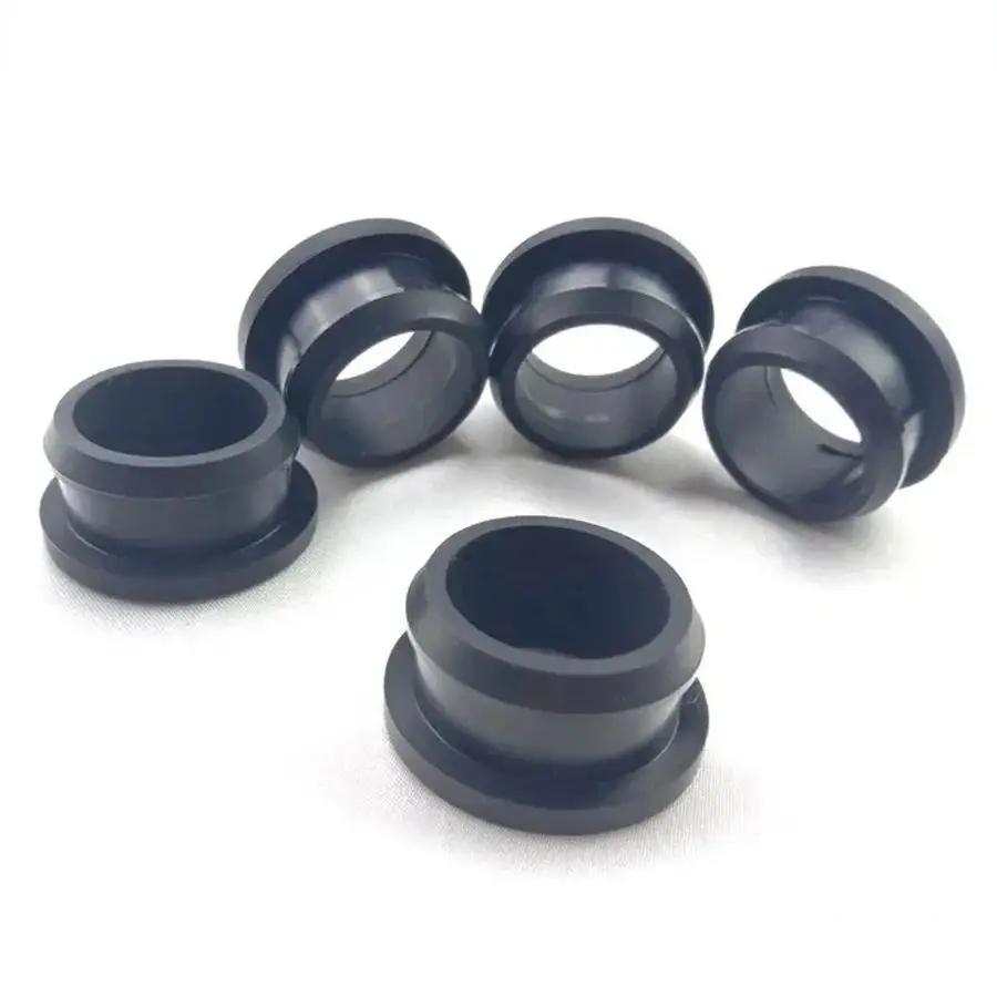 Silicone Rubber Plugs Snap-on Grommet Hole Plugs End Caps Bung Wire Cable Protect 4.5mm-30mm