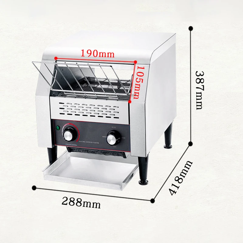 Commercial chain type of toaster oven TT-150 vertical bread furnace toaster food processing equipment 220V  1PC 4