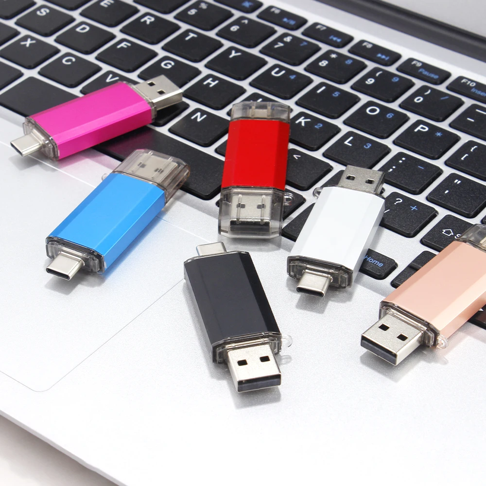 Unidad Flash Usb C De 64 Gb, Memoria Usb 3.0 Otg 2 En 1, Dob | Meses Sin Interés