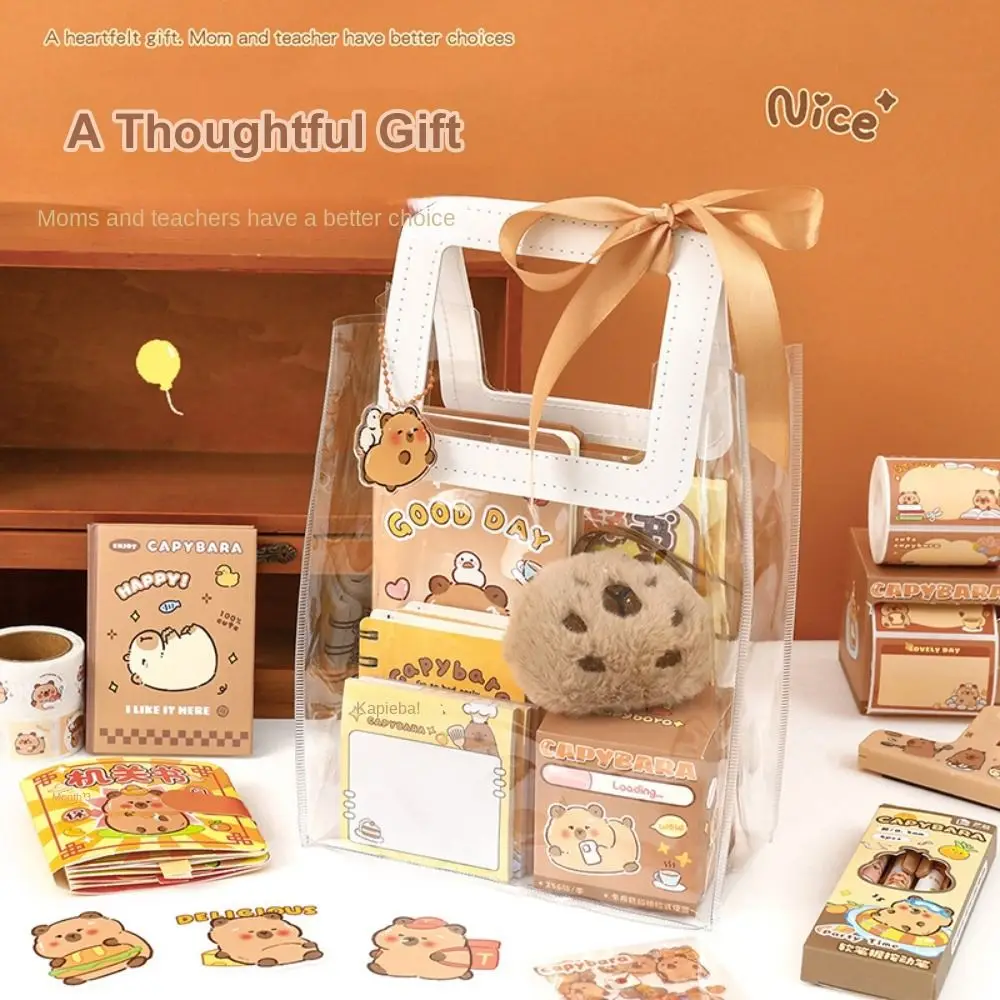 Kawaii Capybara Stationery Set for Primary School Students