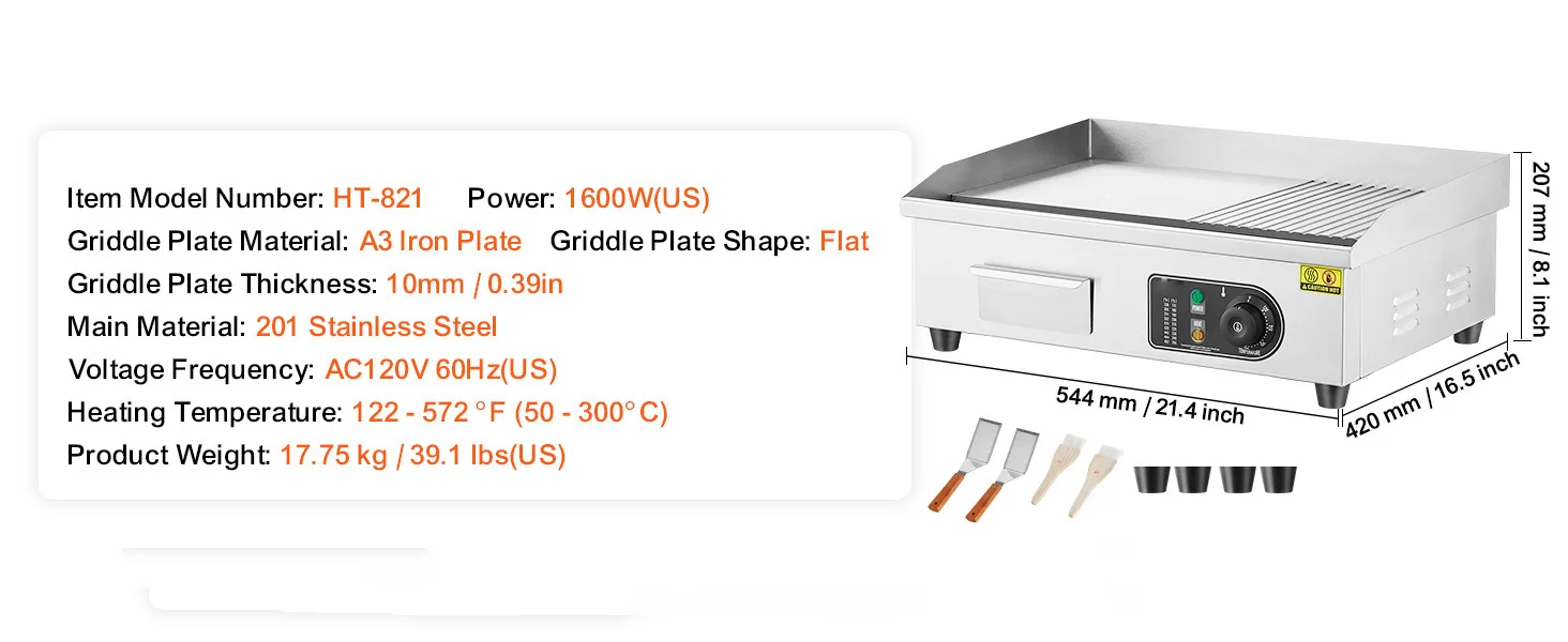 complete griddle unit