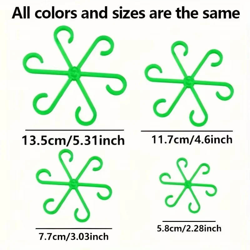 Plant Stem Support Set Tools 4pcs Reusable Plant Stem Folding Frame Garden Branch And Leaf Organizer