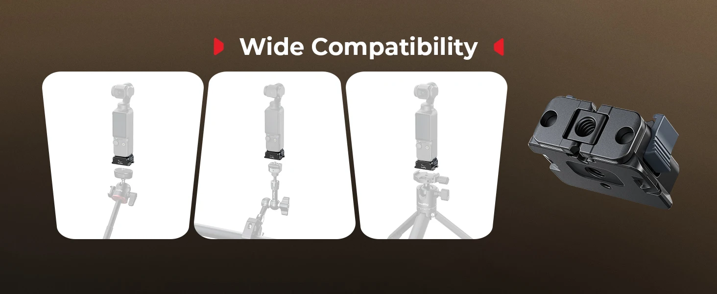 SmallRig Ladeadapterbasis für DJI Osmo Pocket 3, Desktop-Typ-C-Ladestation für Stative/Selfie-Sticks, Stabilisator -5376 – Detail 8