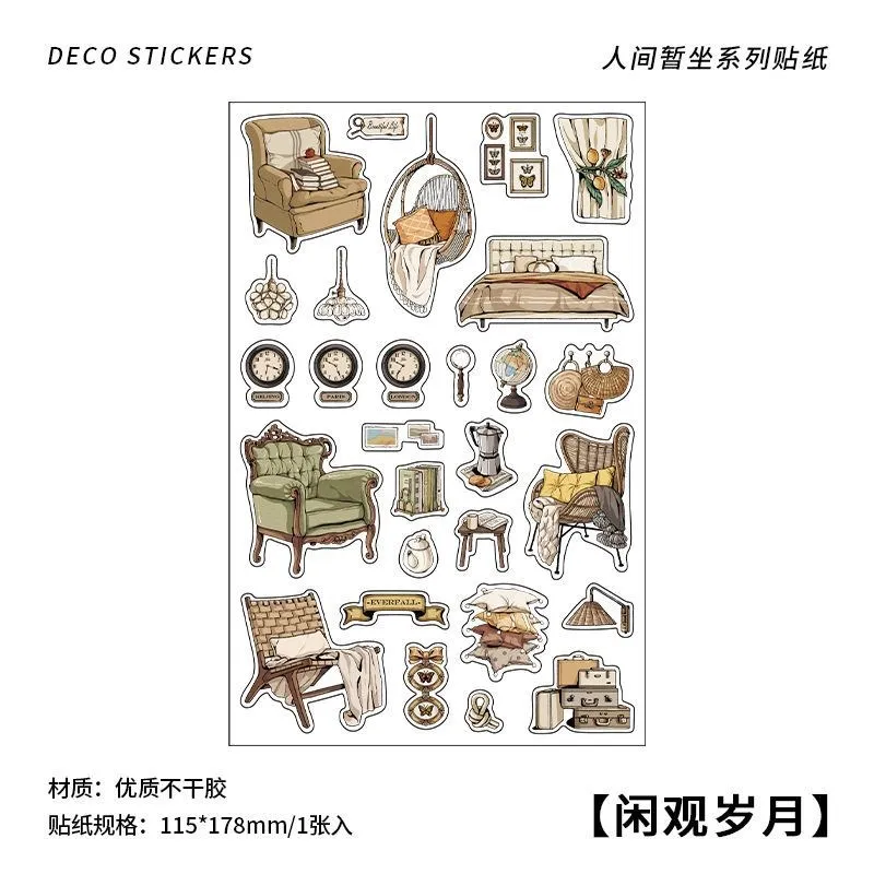 Vintage Stickers Aesthetic Stickers for Journaling Scrapbooking Supplies  Kit - AliExpress