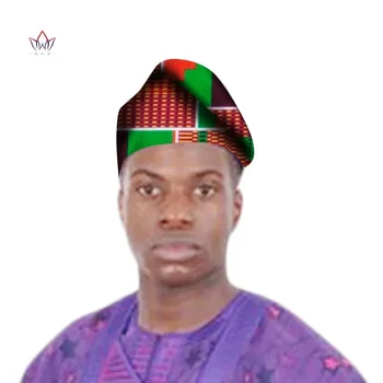 Cappello tradizionale da uomo africano Cappello Bazin Riche con stampa Cappello avvolgente Berretti Casual Accessori per la testa del partito wyb780 1