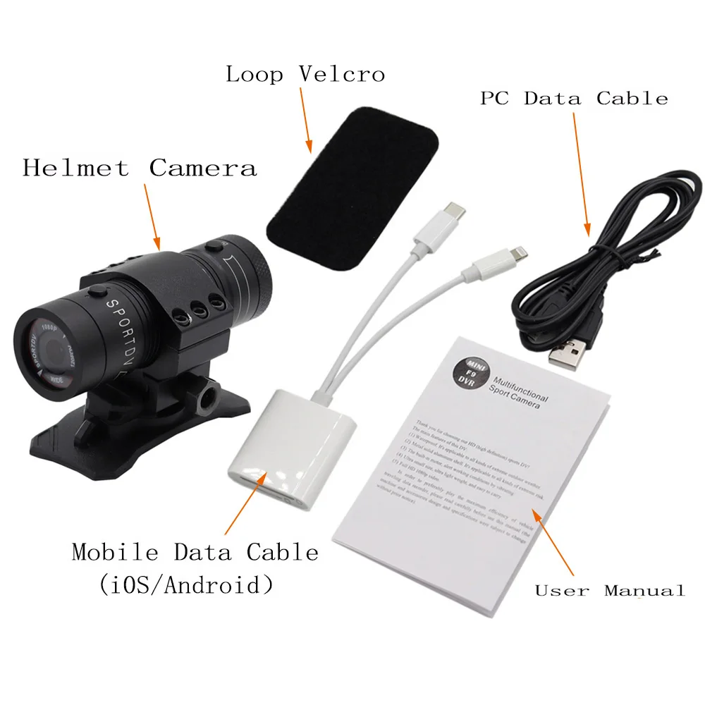 Tactical FAST MICH Helmet 720 1080P Camera Hunting Airsoft CS Wargame Camera Cycling Sports With Video & Photo Function